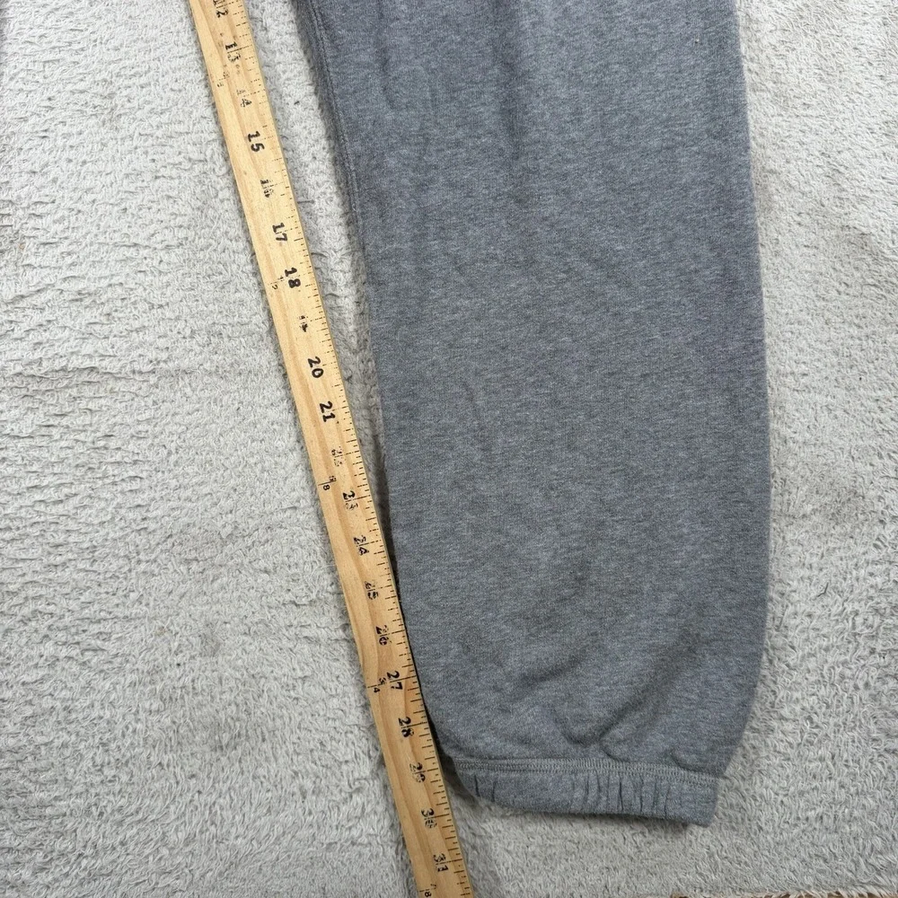 Nike Sweatpants Mens Medium Grey Fleece Swoosh Joggers Cuffed Gym Drawstring